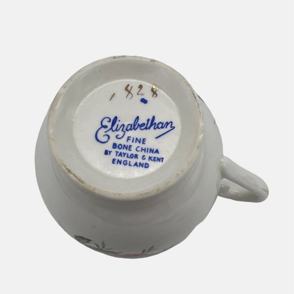 Vintage Taylor & Kent Elizabethan Fine Bone China Cup & Saucer England Floral - Picture 6 of 6